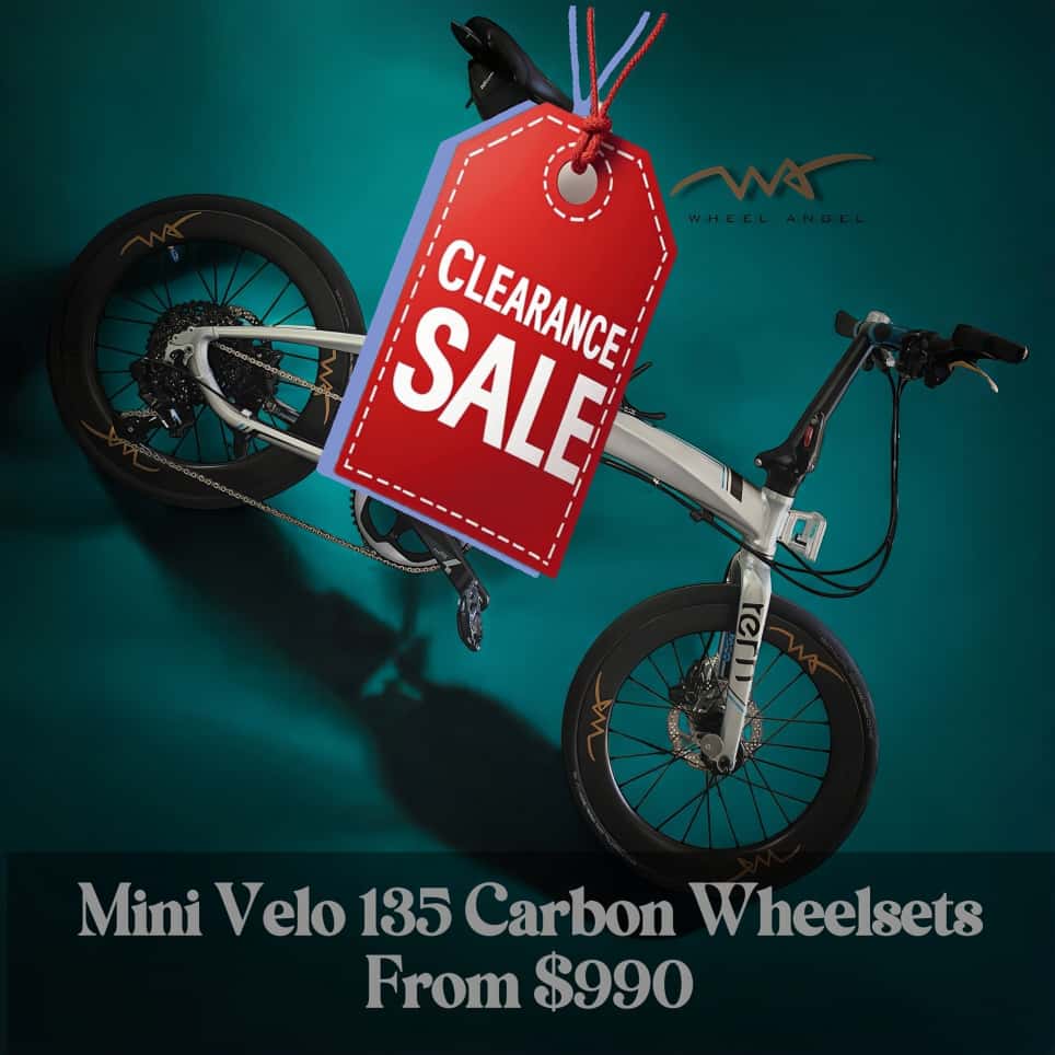 FINAL CALL! Wheel Angel Mini Velo 135 Carbon Wheelsets Clearance Sale -The Ultimate Foldies Upgrade from Just $990