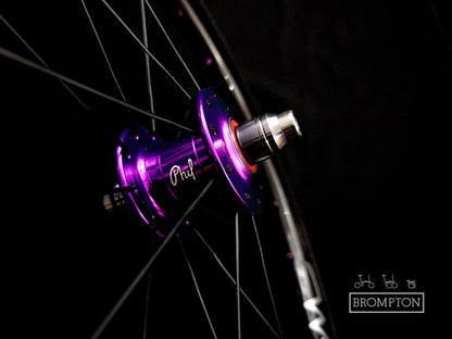 Wheel Angel Brompton Phil Wood Classic Purple Hub Carbon Wheel