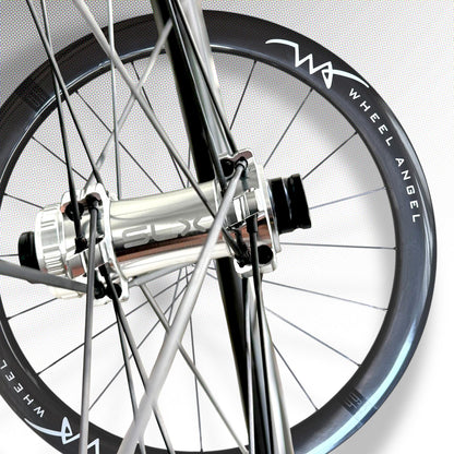 Wheel Angel SLX 49 Carbon Spokes Wheels Silver Hub